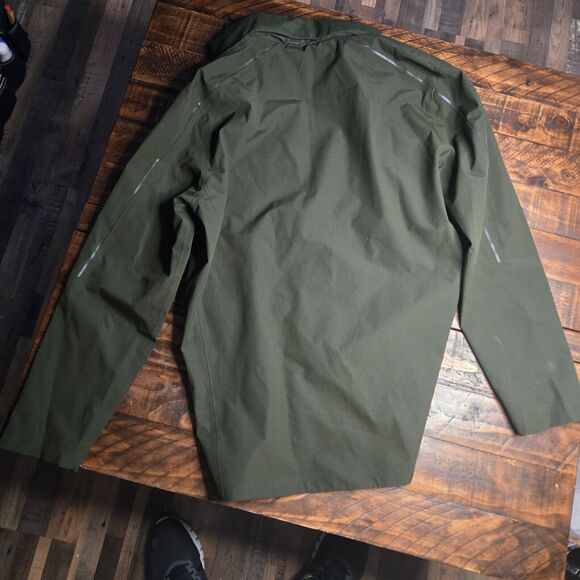 OGIO Men's Size L Hooded Soft Shell Utilitarian Jacket Windproof Hunter Green C1 - Picture 8 of 9